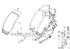 Доп. элементы ветрозащитного щитка для BMW C1N C1 (0191) 0 (схема запасных частей)