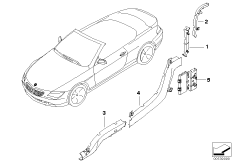 Кабельный канал для BMW E63 M6 S85 (схема запасных частей)
