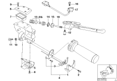 Детали арматуры ручного тормоза для BMW R28 R 1150 R Rockster (0308,0318) 0 (схема запасных частей)