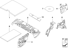 Изоляция для BMW E46 320d M47N (схема запасных частей)