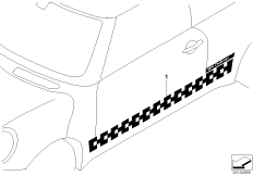 Пленка Challenge для BMW R50 Cooper W10 (схема запасных частей)
