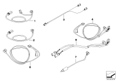 Соединительный провод системы навигации для BMW R13 F 650 GS Dakar 00 (0173,0183) 0 (схема запасных частей)