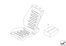 Комплект дооснащения обогрева сиденья Пд для BMW E87N 120d N47 (схема запасных частей)
