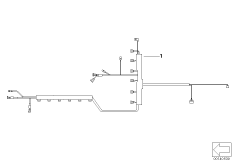Жгут проводов форсунки / зажигание для BMW E61 525xi N52 (схема запасных частей)