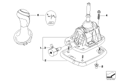 Механизм ПП стептроник SMG для BMW E61N M5 S85 (схема запасных частей)