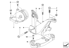 Крепление КПП для BMW R50 One 1.4i W10 (схема запасных частей)
