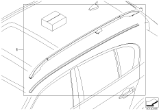 Компл. дооснащения леера для BMW E61N 523i N52N (схема запасных частей)