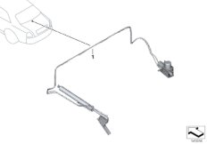 Гидравлические части крышки багажника для ROLLS-ROYCE RR1N Phantom N73 (схема запасных частей)