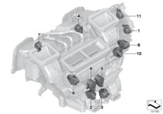 Актюатор автоматического климат-контроля для BMW RR3 Coupé N73 (схема запасных частей)