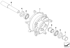 Ступица колеса Пд для MOTO K25 R 1200 GS 04 (0307,0317) 0 (схема запасных частей)