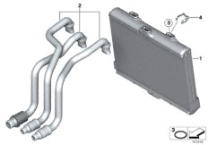 Радиатор отопителя для BMW RR2 Drophead N73 (схема запасных частей)