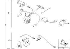 система охранной сигнализации для BMW 89V3 K 1200 RS 97 (0544,0554) 0 (схема запасных частей)