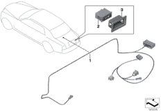 Жгут проводов, крышка багажника для BMW RR1 Phantom EWB N73 (схема запасных частей)