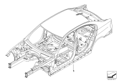 Каркас кузова для BMW E90N 325d M57N2 (схема запасных частей)