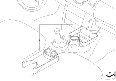 Вставки в центральной консоли для BMW R53 Coop.S JCW GP W11 (схема запасных частей)