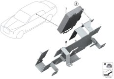 Модуль наушников для BMW RR1 Phantom N73 (схема запасных частей)
