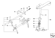 Внутр.элементы механизма ПП GS5-65BH для BMW R50 One 1.4i W10 (схема запасных частей)