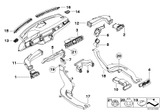 Воздуховод для BMW E93 325i N52N (схема запасных частей)