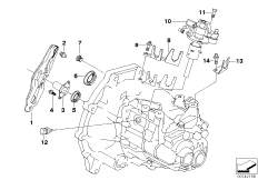 Детали коробки передач GS5-52BG для BMW R50 One 1.4i W10 (схема запасных частей)