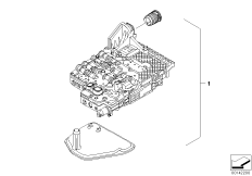 GA6HP26Z мехатроник - полный привод для BMW E53 X5 3.0d M57N (схема запасных частей)
