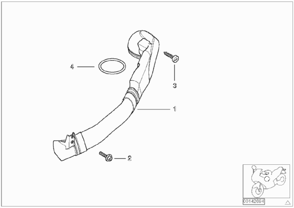 Воздуховод для MOTO 259S R 1100 S 98 (0422,0432) 0 (схема запчастей)