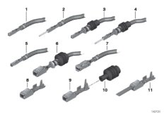 Контактные штыри ELO для ROLLS-ROYCE RR1 Phantom N73 (схема запасных частей)