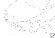 Оснащение PDC Пд для BMW E87 120i N46 (схема запасных частей)