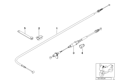 Тросовые приводы для BMW K43 K 1200 R (0584,0594) 0 (схема запасных частей)