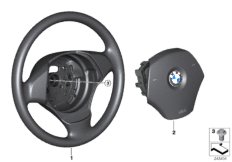 Рулевое колесо с НПБ для BMW E90N 318i N43 (схема запасных частей)