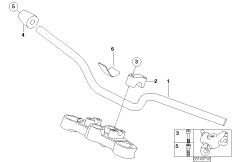 Руль для MOTO K14 F 650 CS 02 (0174,0184) 0 (схема запасных частей)