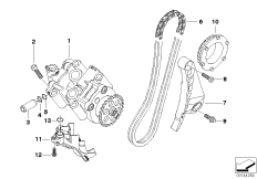 Детали масляного насоса для BMW K43 K 1200 R (0584,0594) 0 (схема запасных частей)