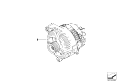 генератор для BMW E65 745d M67N (схема запасных частей)