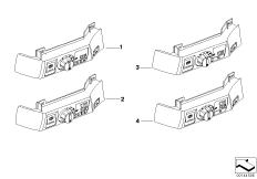 Блок переключателей освещения для BMW E66 730Ld M57N2 (схема запасных частей)