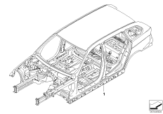 Каркас кузова для BMW E91N 335i N54 (схема запасных частей)