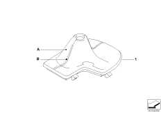 Крышка рычага селектора Individual для BMW E60 530d M57N2 (схема запасных частей)