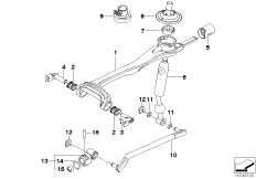 Механизм перекл.передач МКПП/полноприв. для BMW E60N 530xd M57N2 (схема запасных частей)