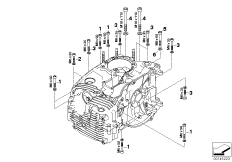 Резьбовое соединение картера двигателя Л для MOTO K25H HP2 Enduro (0369,0389) 0 (схема запасных частей)