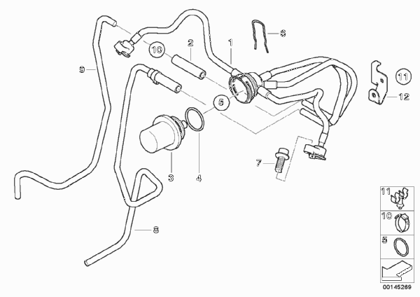 Распределитель топлива/регулят.давления для BMW K28 R 1200 ST (0328,0338) 0 (схема запчастей)