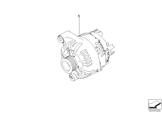 генератор для BMW E61 520d M47N2 (схема запасных частей)