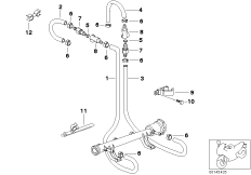 Топливопровод/ элементы крепления для BMW K41 K 1200 RS 01 (0547,0557) 0 (схема запасных частей)