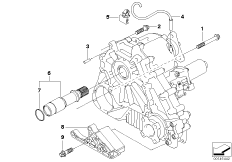 Крепление/дополнит.элементы КПП для BMW E83N X3 1.8d N47 (схема запасных частей)