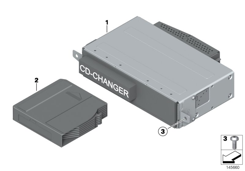 CD-чейнджер для ROLLS-ROYCE RR3 Coupé N73 (схема запчастей)