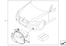 Комплект дооснащ.противотуманной фары для BMW E90 318d N47 (схема запасных частей)
