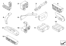 Трубопровод торм.привода Пд /крепление для BMW E60 525i N52 (схема запасных частей)