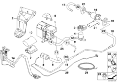 Einzelteile Standheizung для BMW E64N 650i N62N (схема запасных частей)
