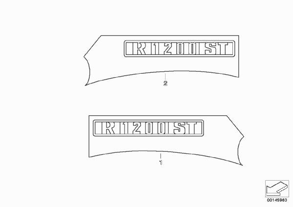Надпись для MOTO K28 R 1200 ST (0328,0338) 0 (схема запчастей)