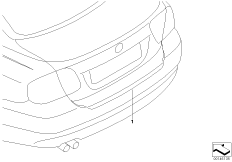 Окантовка для защиты при погрузке для BMW E53 X5 3.0i M54 (схема запасных частей)