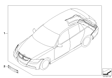 К-т доосн.аэродинамическим к-том в M-ст. для BMW E91N 320xd N47N (схема запасных частей)