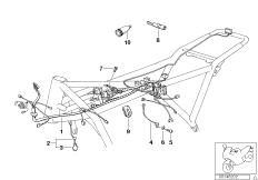 Жгут проводов шасси для BMW 89V1 K 1 (0525,0535) 0 (схема запасных частей)