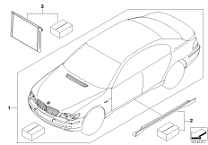 Дооснащение модификации модели 2005 для BMW E66 760Li N73 (схема запасных частей)